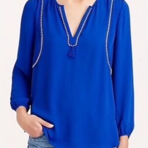 JCrew long sleeve blue tunic size small